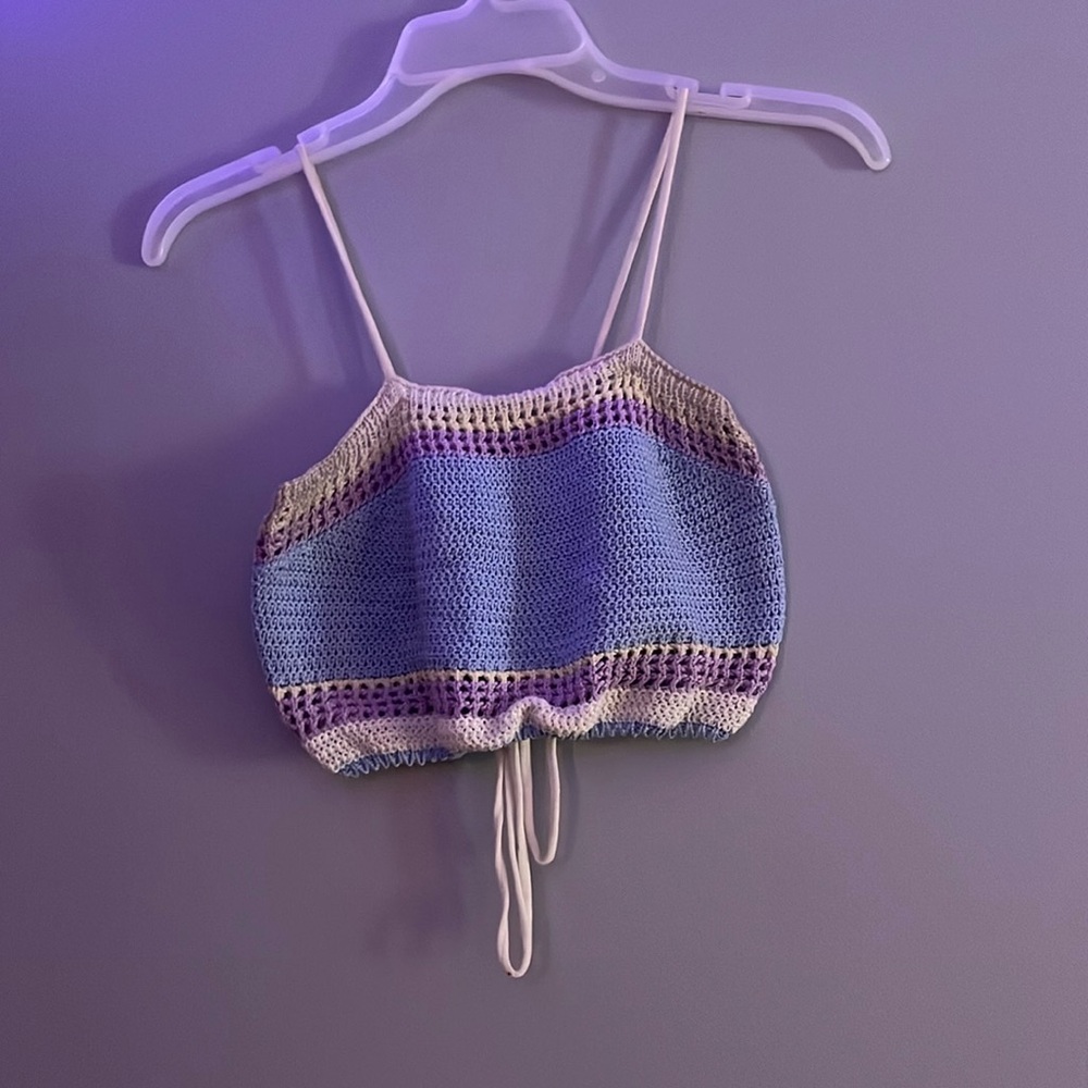 Crocheted Tank Crop Top